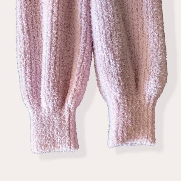 Light Purple Cropped Sweater Hoodie - Picture 2 of 4